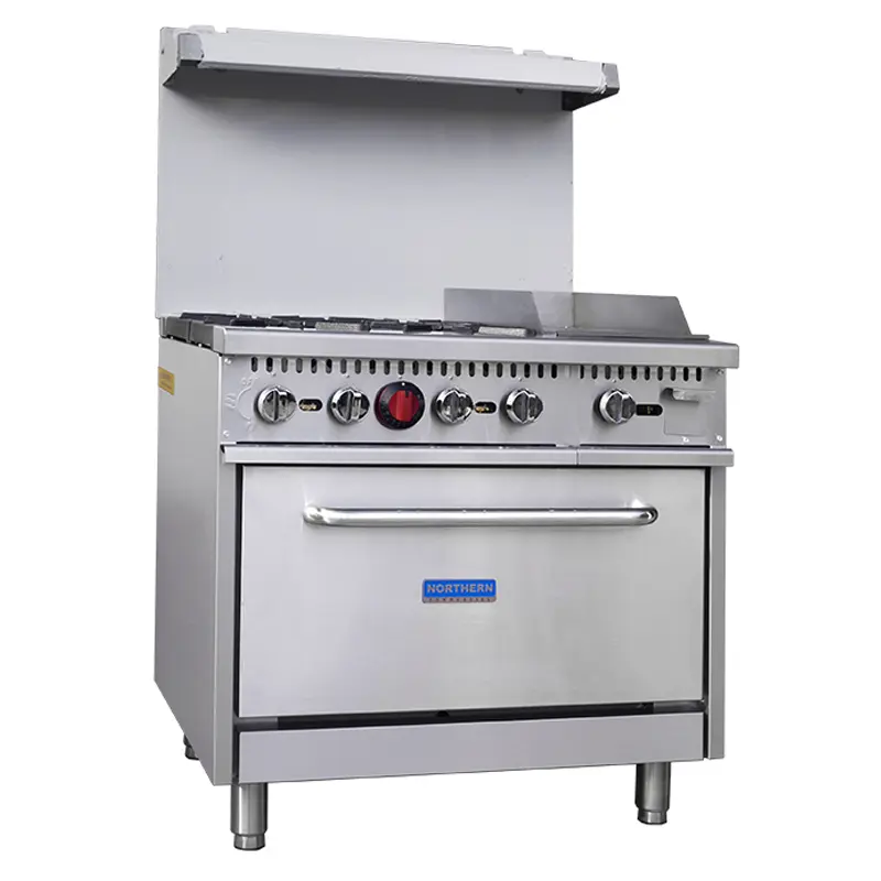 STOVE : RANGE - 4 BURNER | GRIDDLE | GAS - NORTHERN 