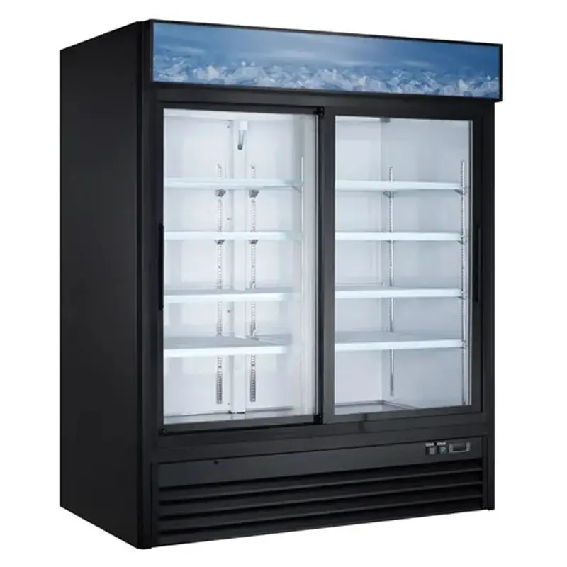 CHILLER : UPRIGHT - GLASS SLIDING- 2 DOOR | 45 CUBIC - RIGID