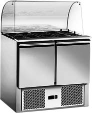 CHILLER : PREP STATION - SALADETTE - 2 DOOR | 35" - RIGID 