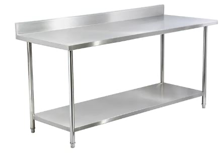 RIGID - ECO WORK TABLE -  6 FEET W/ BACK SPLASH