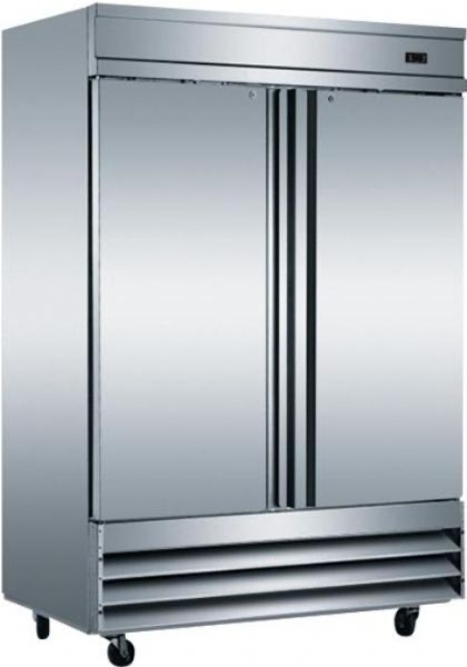 RIGID - UPRIGHT FREEZER : SOLID - 2 DOOR / 46 CUBIC