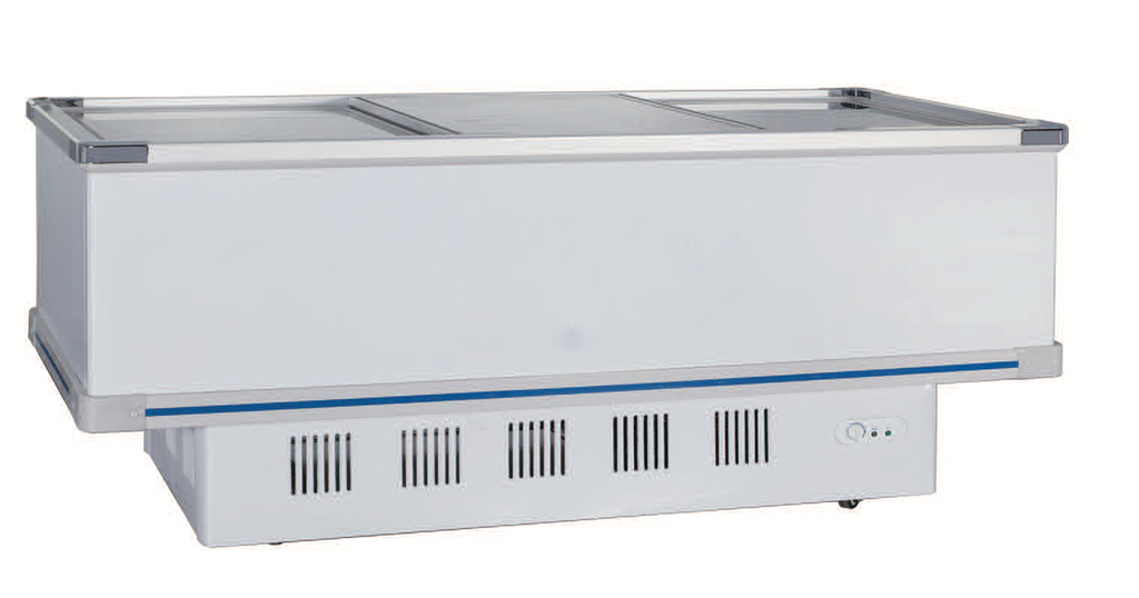 RIGID - FREEZER - GLASS : ISLAND DISPLAY : 100" 