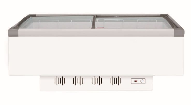 RIGID - FREEZER - GLASS : ISLAND DISPLAY : 79"