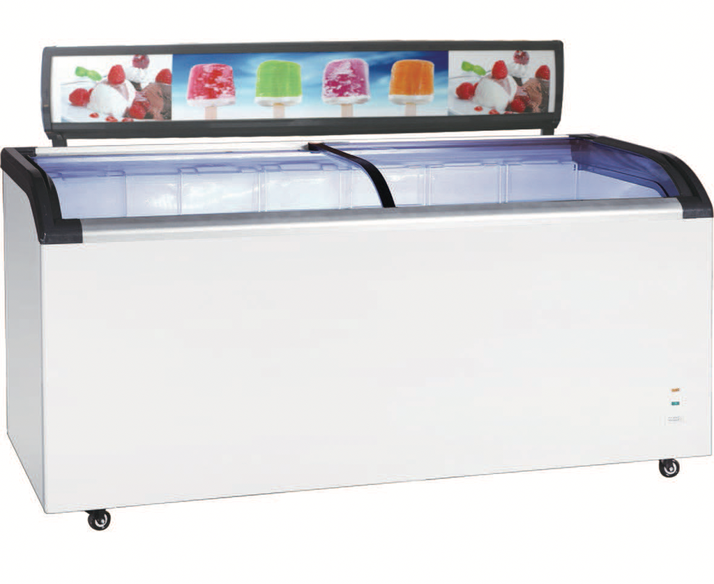 RIGID - CHEST FREEZER - SLIDING GLASS LID : 24 CUBIC