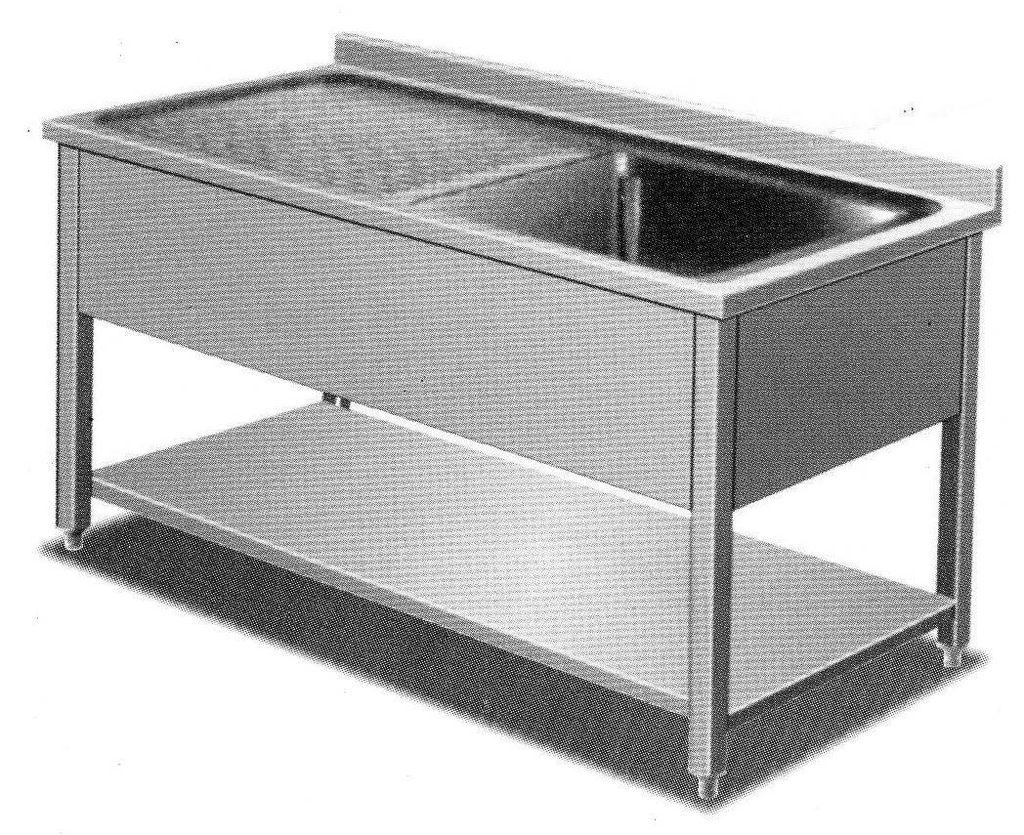 RIGID - SINK - 1 BOWL RIGHT DRAIN-BOARD