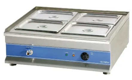 RIGID - STEAM WARMER : 4 HALF PAN (TABLETOP)