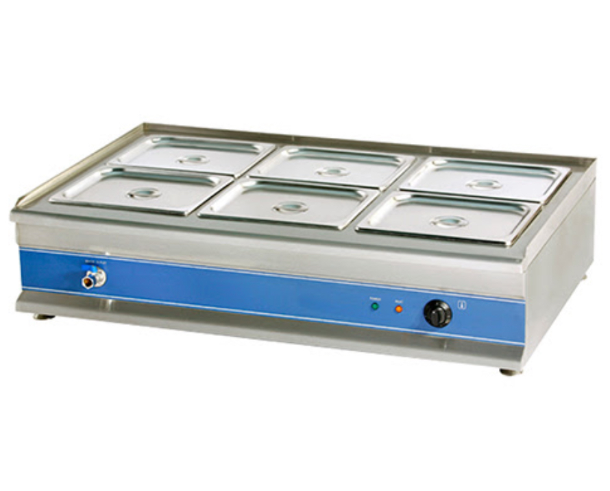 RIGID - STEAM WARMER : 6 HALF PAN (TABLETOP)