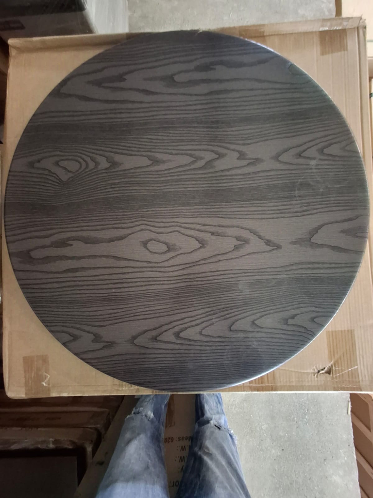 TABLE TOP - ROUND : DARK WALNUT