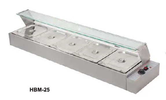 RIGID - STEAM WARMER : 6 HALF PAN (W/ GLASS)  