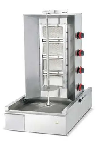 GYRO SHAWARMA - GAS - 4 BURNER - RIGID