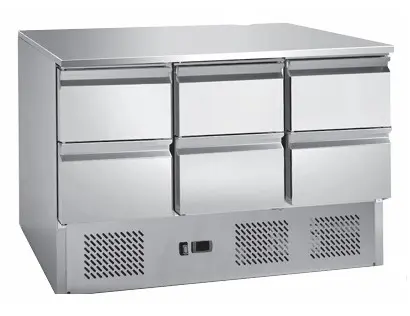 CHILLER : UNDER COUNTER SALADETTE - 6 DRAWER | 54" - RIGID 