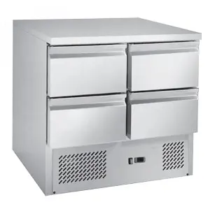 CHILLER : UNDER COUNTER SALADETTE - 4 DRAWER | 35" - RIGID 