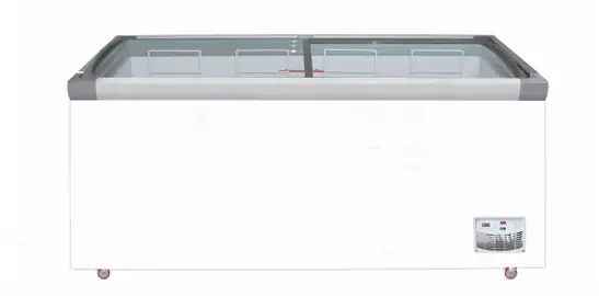 FREEZER : ISLAND - GLASS - 100" | 45 CUBIC - RIGID 