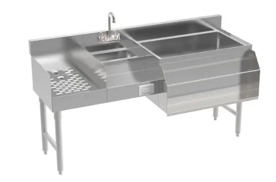 SINK : BAR SINK W/ 4" FAUCET - 1 BOWL - RIGID