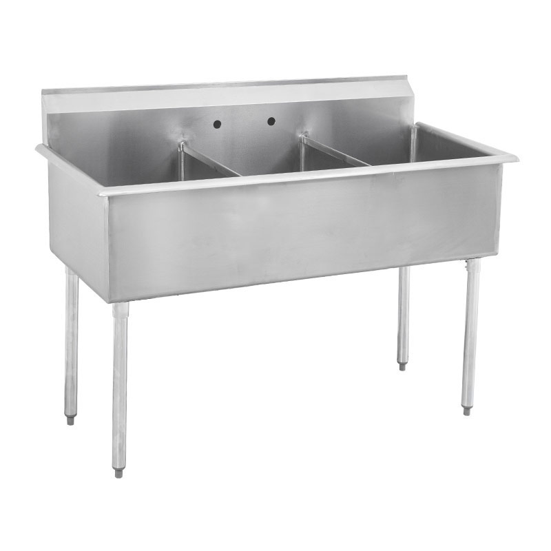 SINK : ECO - 3 BOWL - 18" - RIGID