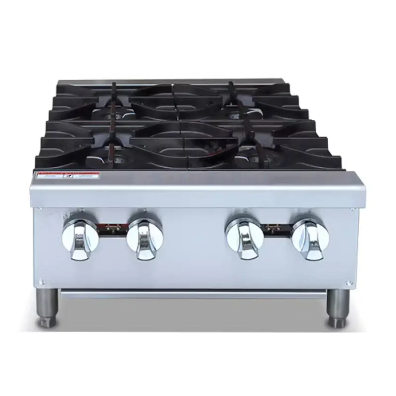 STOVE : TABLE TOP - 4 BURNER | GAS - RIGID