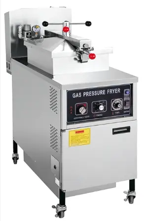 FRYER - GAS - PRESSURE - 1 TANK 2 BASKET - RIGID