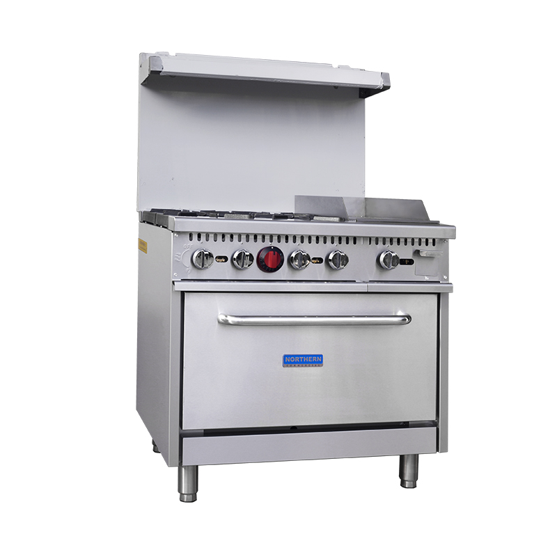 NORTHERN - STOVE - GAS 4 BURNER WITH GRIDDLE