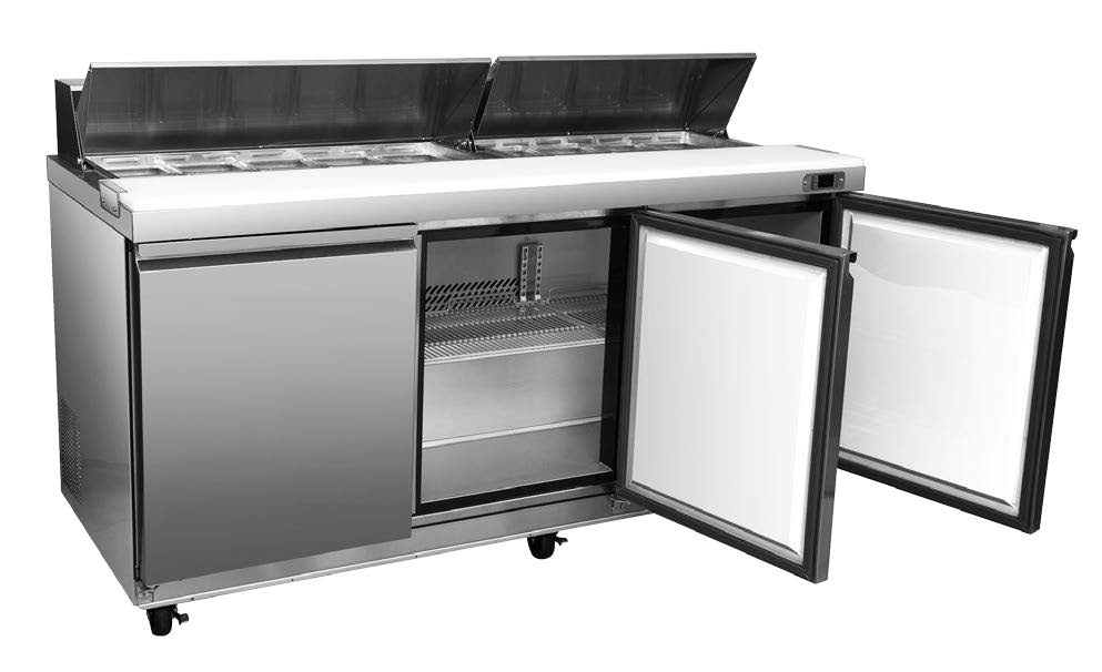 RIGID - CHILLER - SALAD AND SANDWICH PREP TABLE