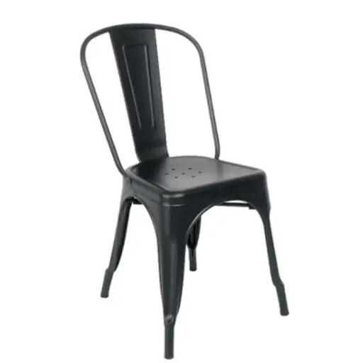 [GD-TP001] CHAIR - DINE : METAL (BLACK)