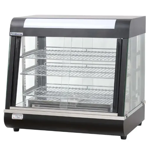 [UN-HW-60-2] WARMER : PASTRY - 36” - BLACK - RIGID