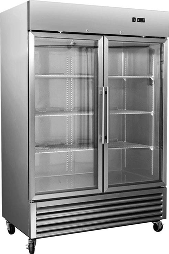 [XXCFD-2FF-G-HC] RIGID - FREEZER - DISPLAY 2 DOOR SWING