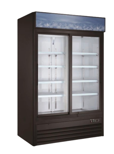 [XX-GXD1.2BM2F-HC] RIGID - FREEZER - DISPLAY SWING GLASS 2 DOOR