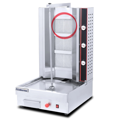 [UN-HGS-R3] GYRO SHAWARMA - GAS - 3 BURNER - RIGID