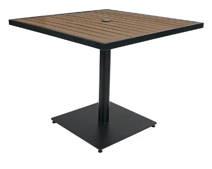 [GD-GS-HW1045-36*36] TABLE - SQUARE : OUTDOOR WALNUT