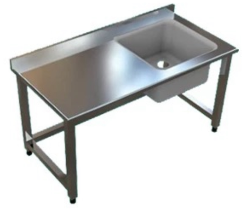 [UN-SSB-1270L/R] RIGID - SINK - 1 BOWL LEFT DRAIN BOARD