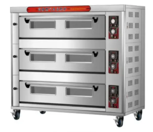 [FS-HTR-120Q] OVEN : DECK - GAS - 3 DECK | 9 TRAY - RIGID