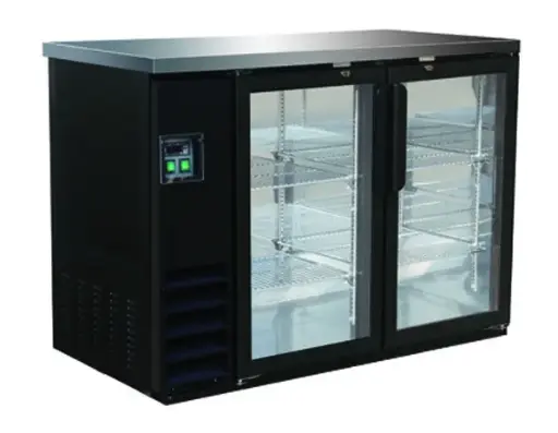 [FC-HC-BC2-24G] CHILLER : BACKBAR - 2 DOOR GLASS WORKTOP : 49" - RIGID