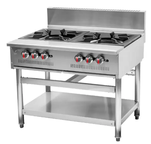[HS-HEAVHDSGSPR-240] STOVE : TABLE TOP W/ LEGS - 2 BURNER | GAS - RIGID  