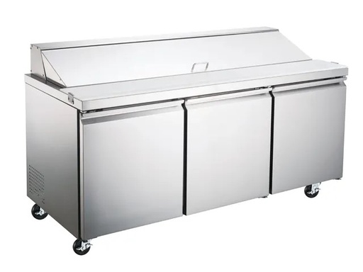 [XXSCL3-E-HC] RIGID - SANDWICH / SALAD PREP TABLE - 3 DOOR