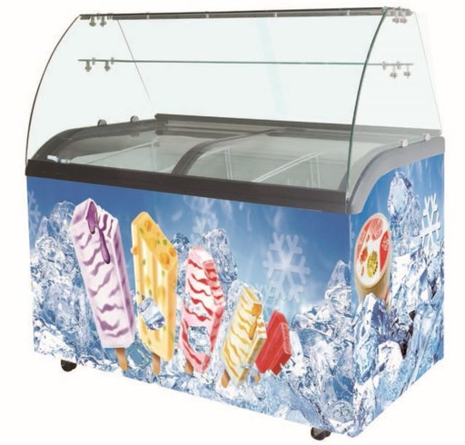 [SA-SD-520QIC] RIGID - TOP CURVED SLIDING GLASS LID