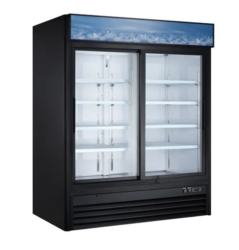 [XX-GXD1.2BM2F-HC] RIGID - FREEZER - DISPLAY SWING GLASS 2 DOOR