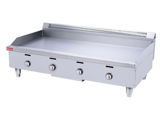 [UN-HGG-48] RIGID - GAS GRIDDLE - 4 BURNER - 13mm