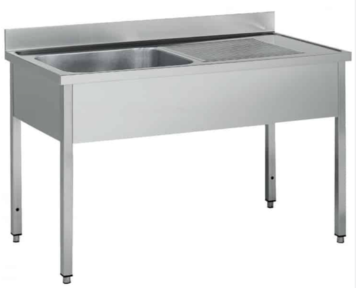 [SA-STR127BL1] RIGID - SINK - 1 BOWL RIGHT DRAIN-BOARD