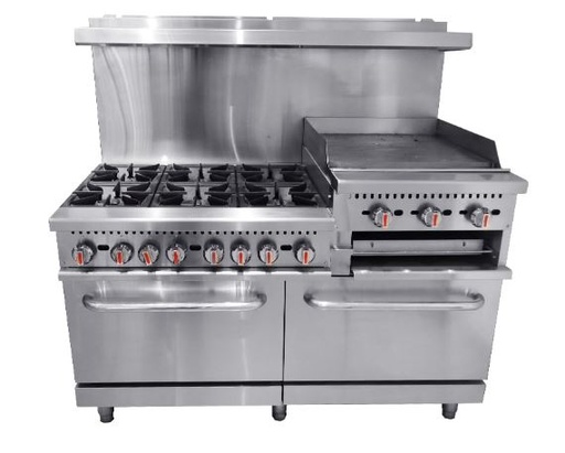 [FHT-HFSO-60-GS24-J] NORTHERN - STOVE - 6 BURNER WITH GRIDDLE (GAS)