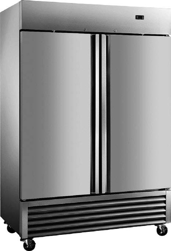 [XXCFD-2FF-E-HC] RIGID - FREEZER - 2 DOOR SWING SOLID