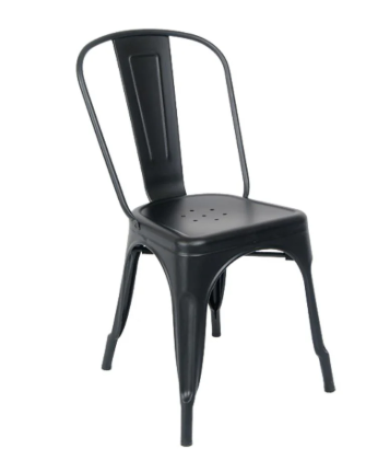 [GD-TP001] METAL CHAIR - DINE (BLACK)