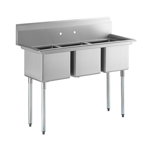 [HE-S3C1824-14-16G] RIGID - SINK - 3 BOWL